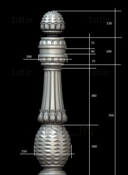 Pillar (ST_0277) 3D model for CNC machine